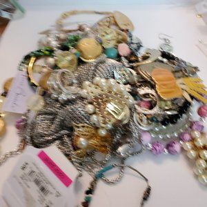 2 1/2 Lbs of Wearable or Saleable Jewelry